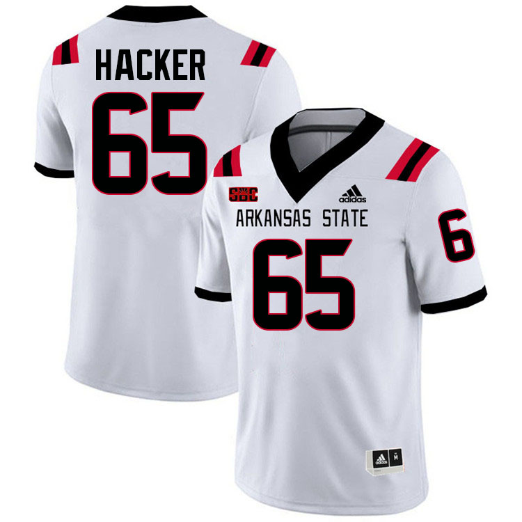 Noah Hacker Arkansas State Jersey,Arkansas State Red Wolves Football Uniforms,Jersey-White